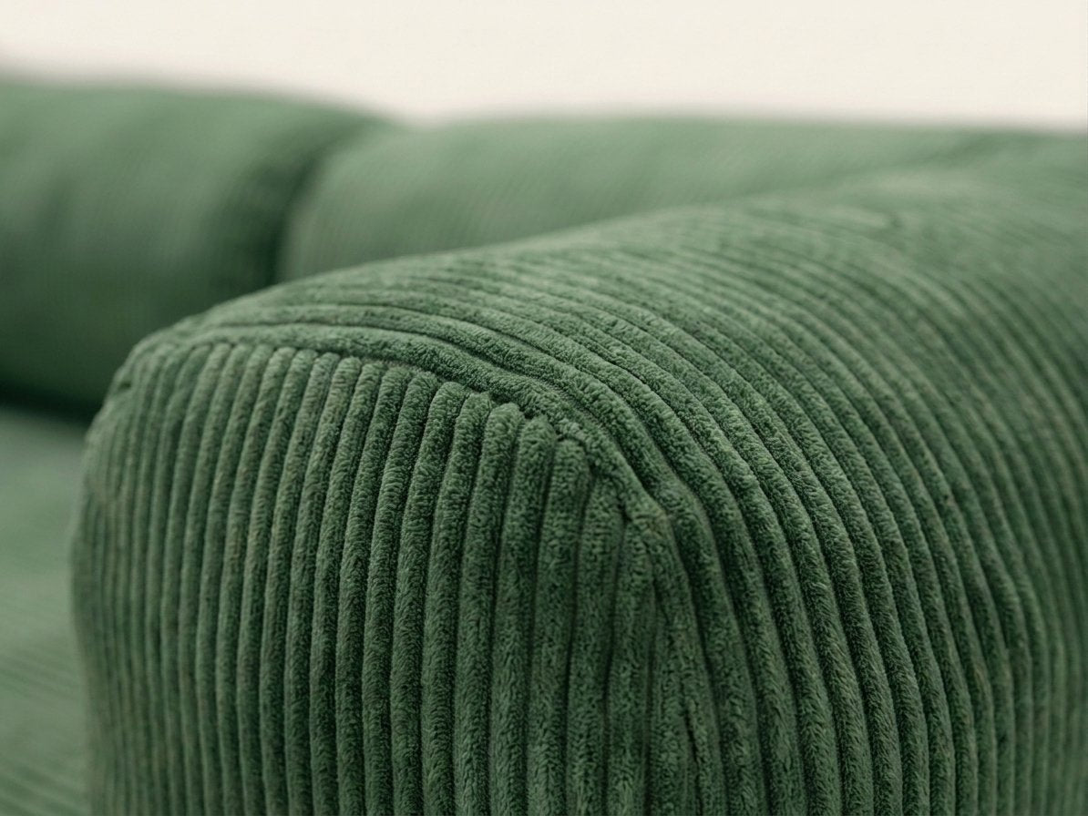 Nora Angle vert sauge, détail du tissu