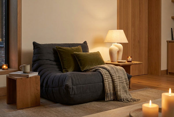 MIRA · Fauteuil lounge compressé · Noir