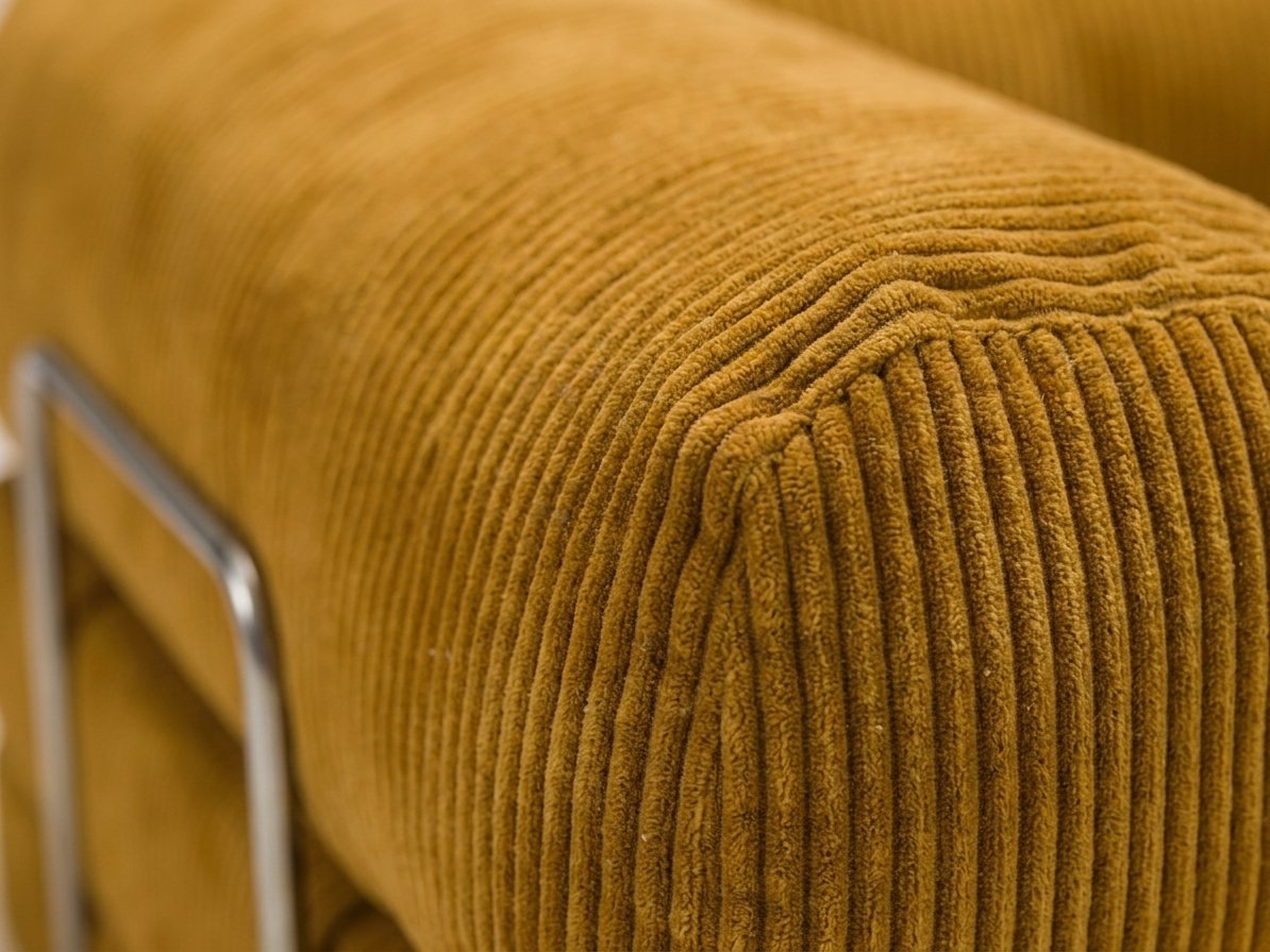 Nora Angle moutarde, détail du tissu
