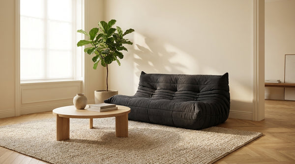 MIRA · Fauteuil lounge compressé · Noir