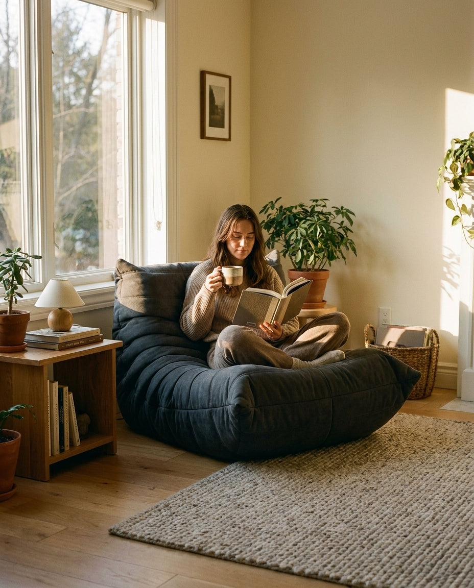 MIRA · Fauteuil lounge compressé · Gris