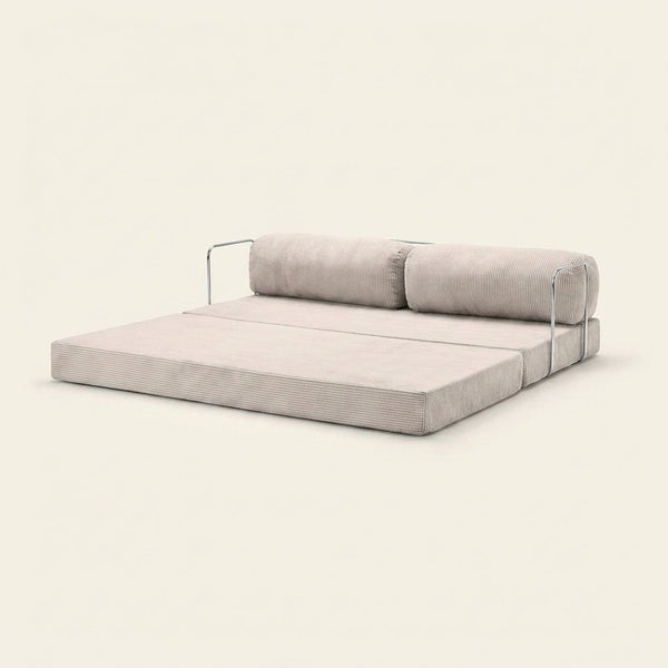 Nora Angle beige, déplié en couchage