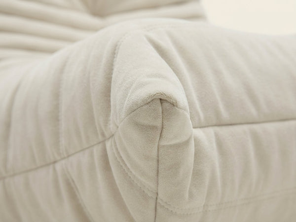 Mira blanc creme, détail du tissu