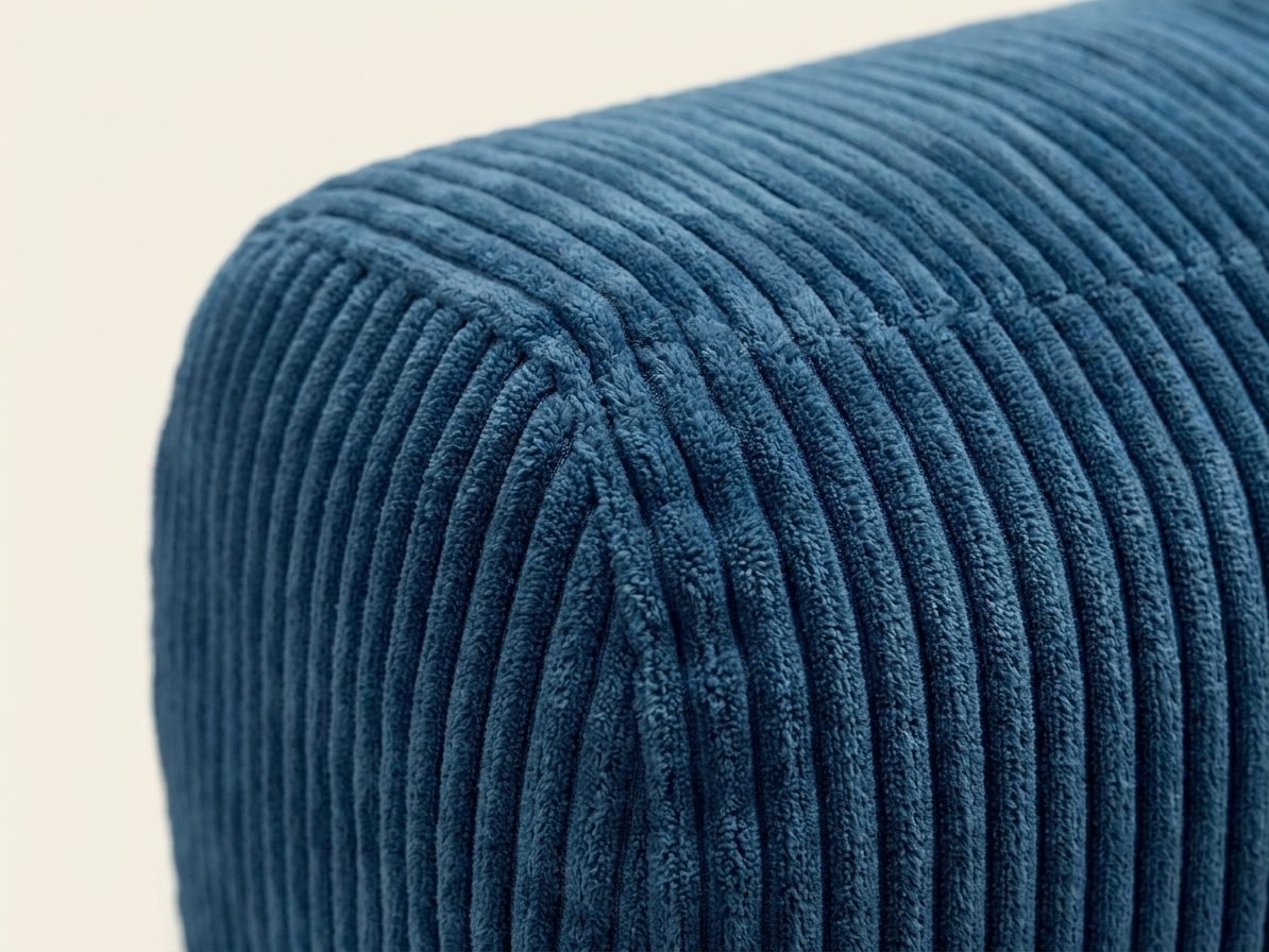 Nora Grand bleu, détail du tissu