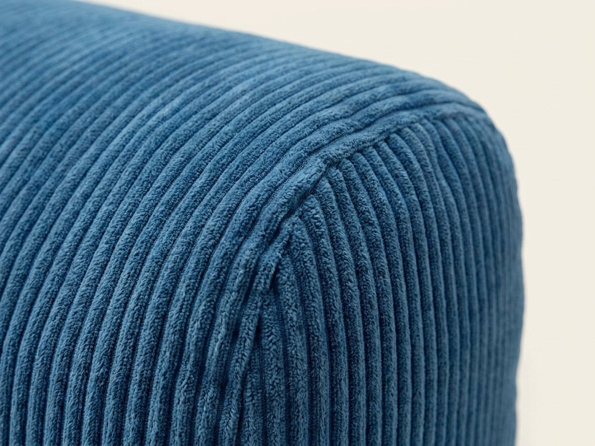 Nora bleu, détail du tissu