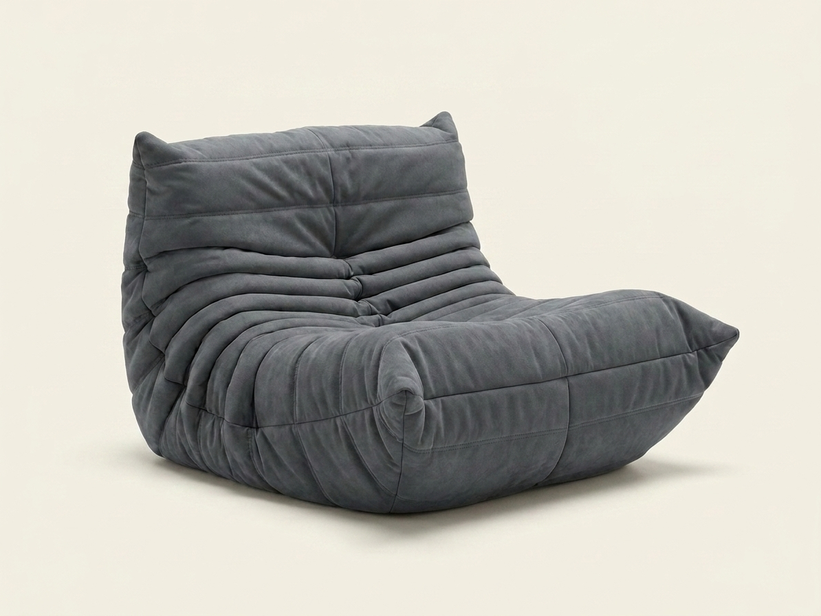 Mira, fauteuil lounge en mousse compressée, coloris gris