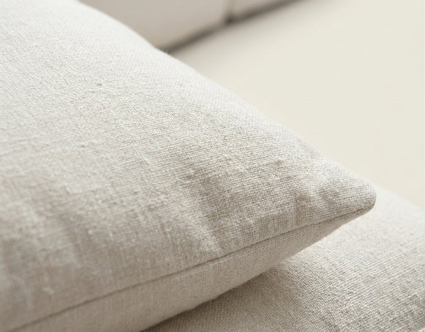 VELA canapé modulable blanc crème détail du tissu Wind