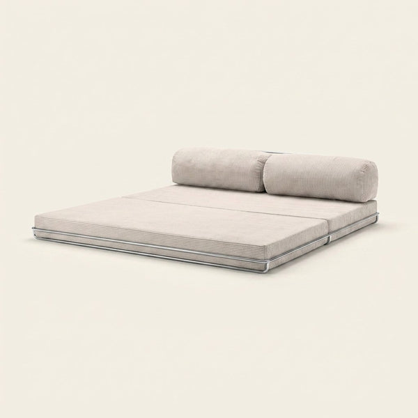 Nora Angle blanc creme, déplié en couchage