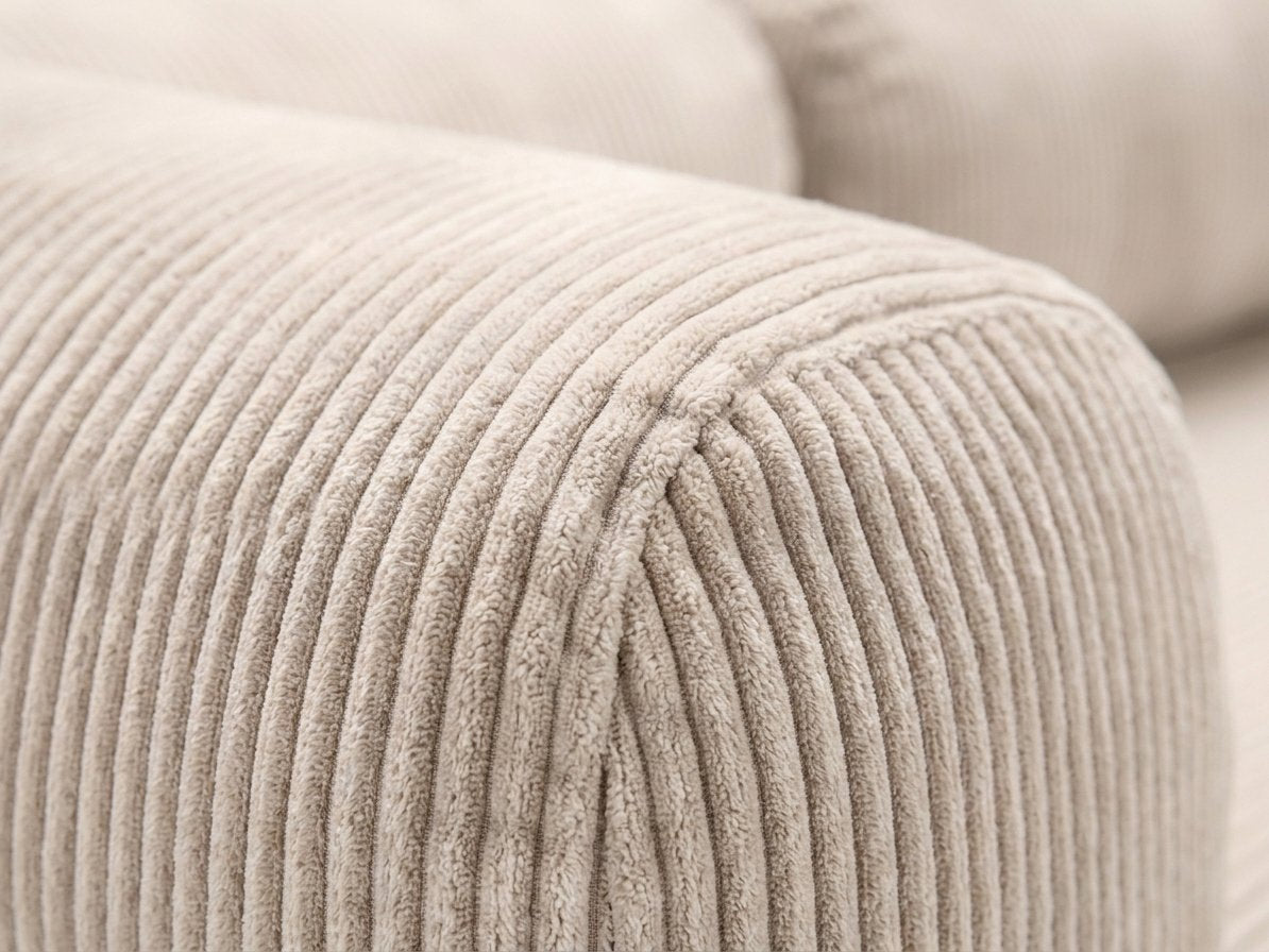 Nora Grand blanc creme, détail du tissu