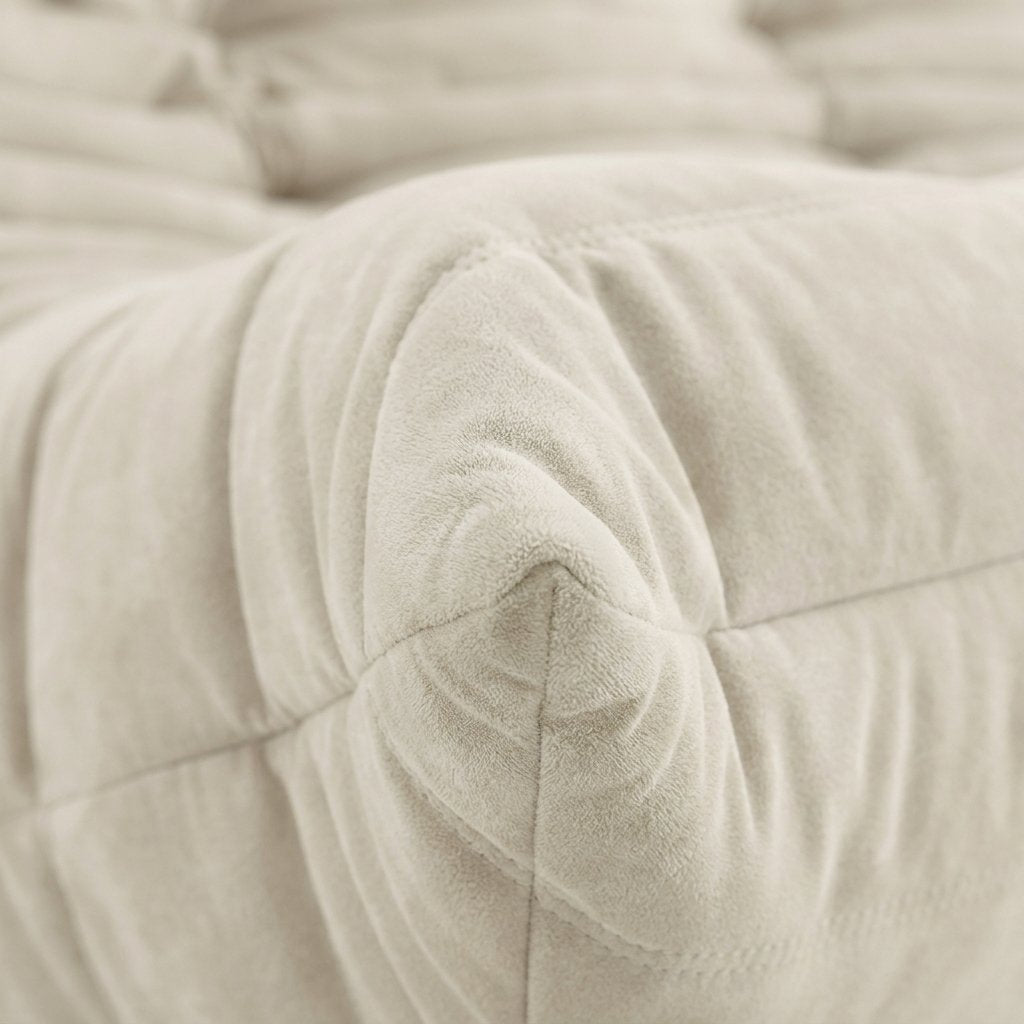 Mira Trio blanc creme, détail du tissu