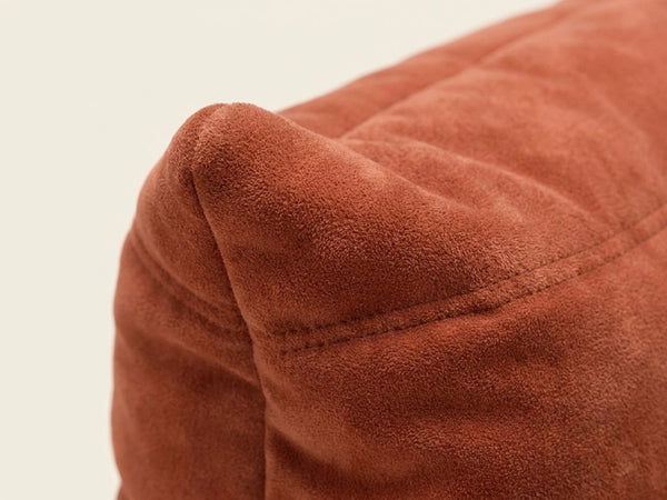 Mira orange, détail du tissu