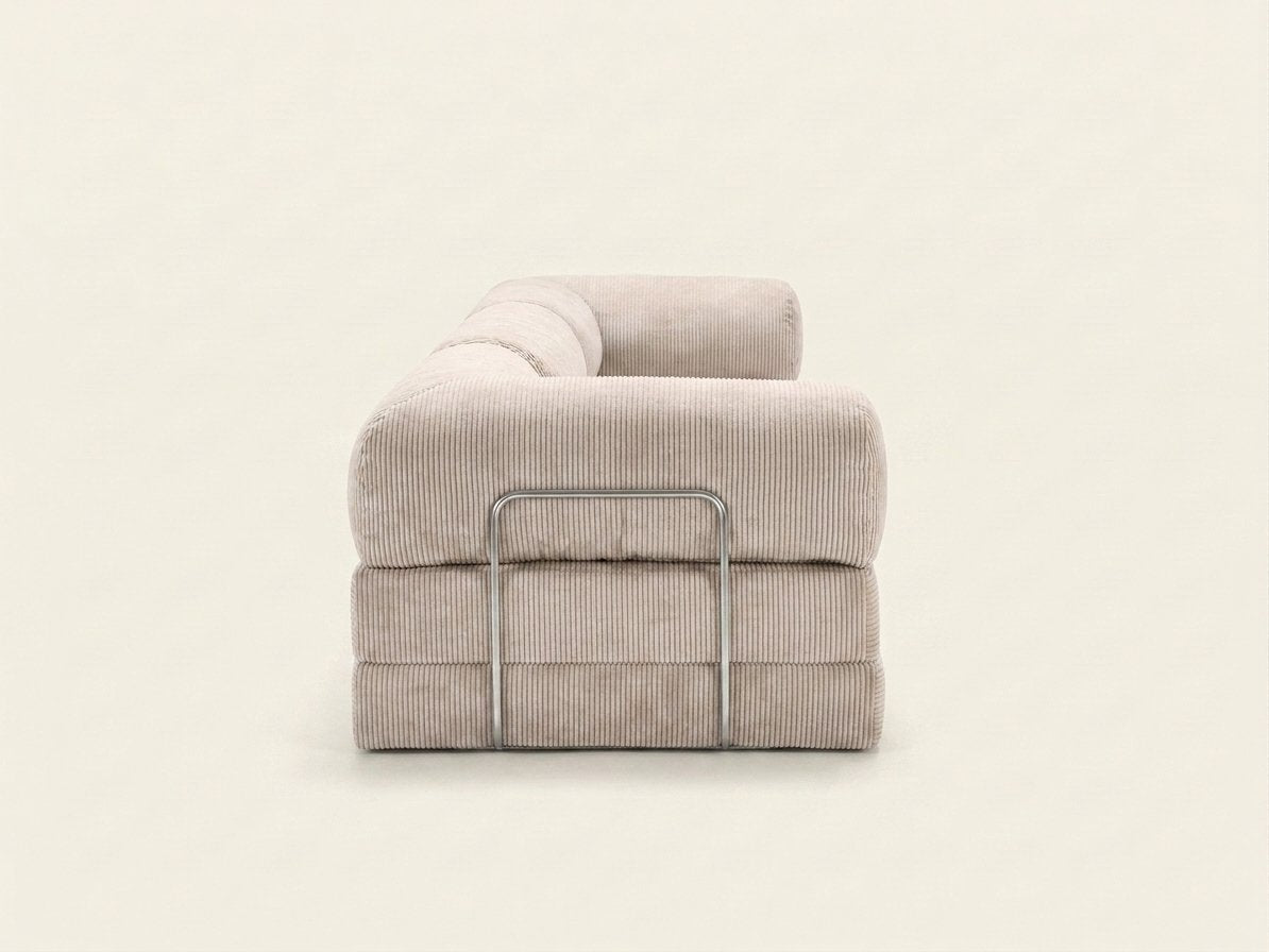 Nora Grand blanc creme, vue de profil