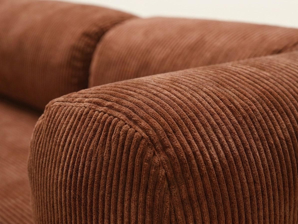 Nora Angle terracotta, détail du tissu
