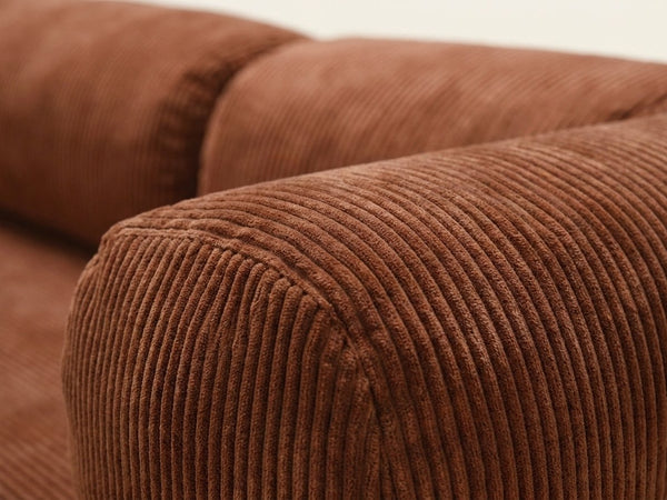 Nora Angle terracotta, détail du tissu